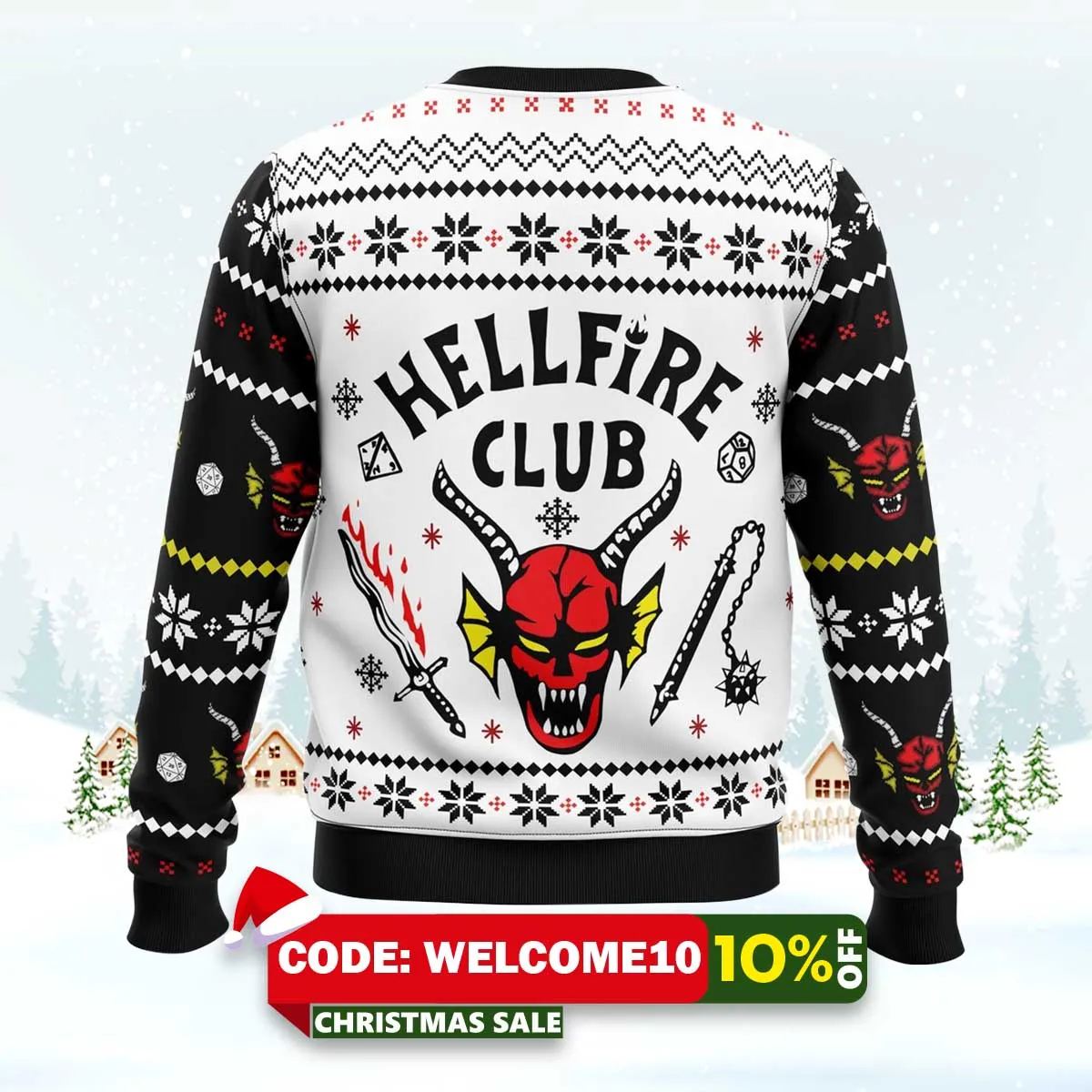 hellfire club stranger things ugly christmas sweater 2 hellfire club stranger things ugly christmas sweater 2