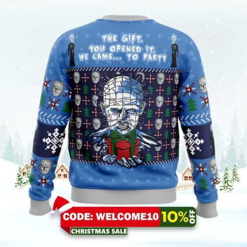 hellraiser ugly christmas sweater 2