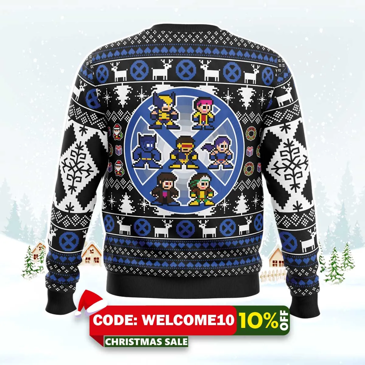 hero christmas x men ugly christmas sweater 2 hero christmas x men ugly christmas sweater 2