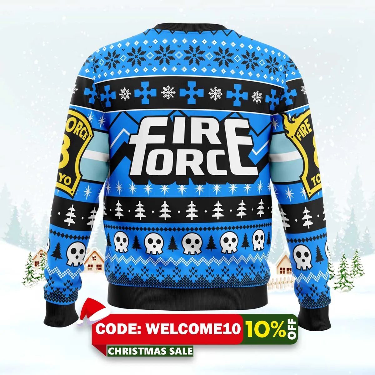 heroes always arrive fire force ugly christmas sweater 2 heroes always arrive fire force ugly christmas sweater 2