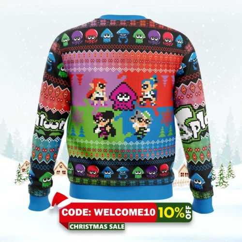 heroes splatoon 2 ugly christmas sweater 2