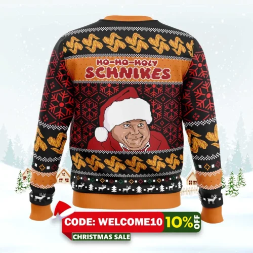 ho ho holy schnikes tommy boy ugly christmas sweater 2
