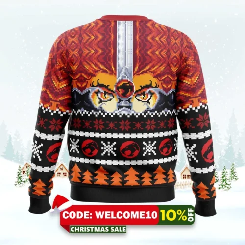 Ho Ho Hooo Holiday Thundercats Ugly Christmas Sweater 1 ho ho hooo holiday thundercats ugly christmas sweater 2