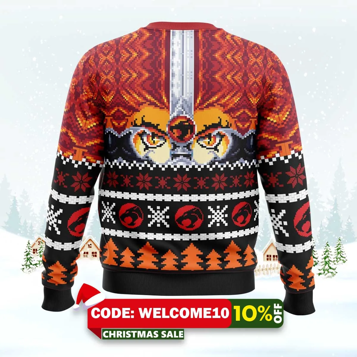 ho ho hooo holiday thundercats ugly christmas sweater 2 ho ho hooo holiday thundercats ugly christmas sweater 2