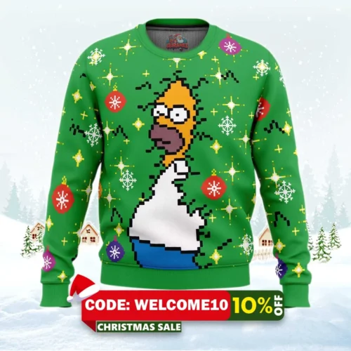 homer bush meme the simpsons ugly christmas sweater 1