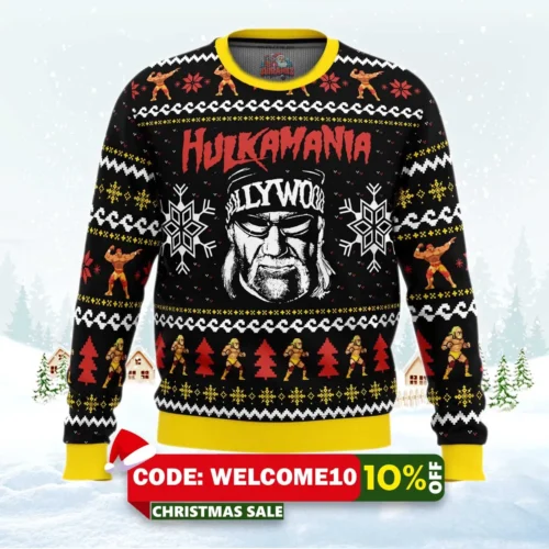 hulk hogan ugly christmas sweater 1