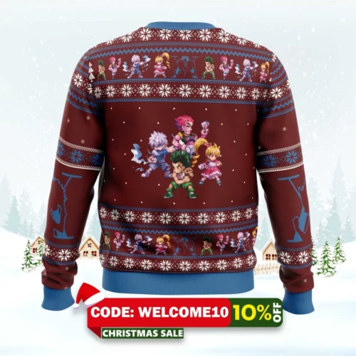hunter x hunter sprites ugly christmas sweater 2
