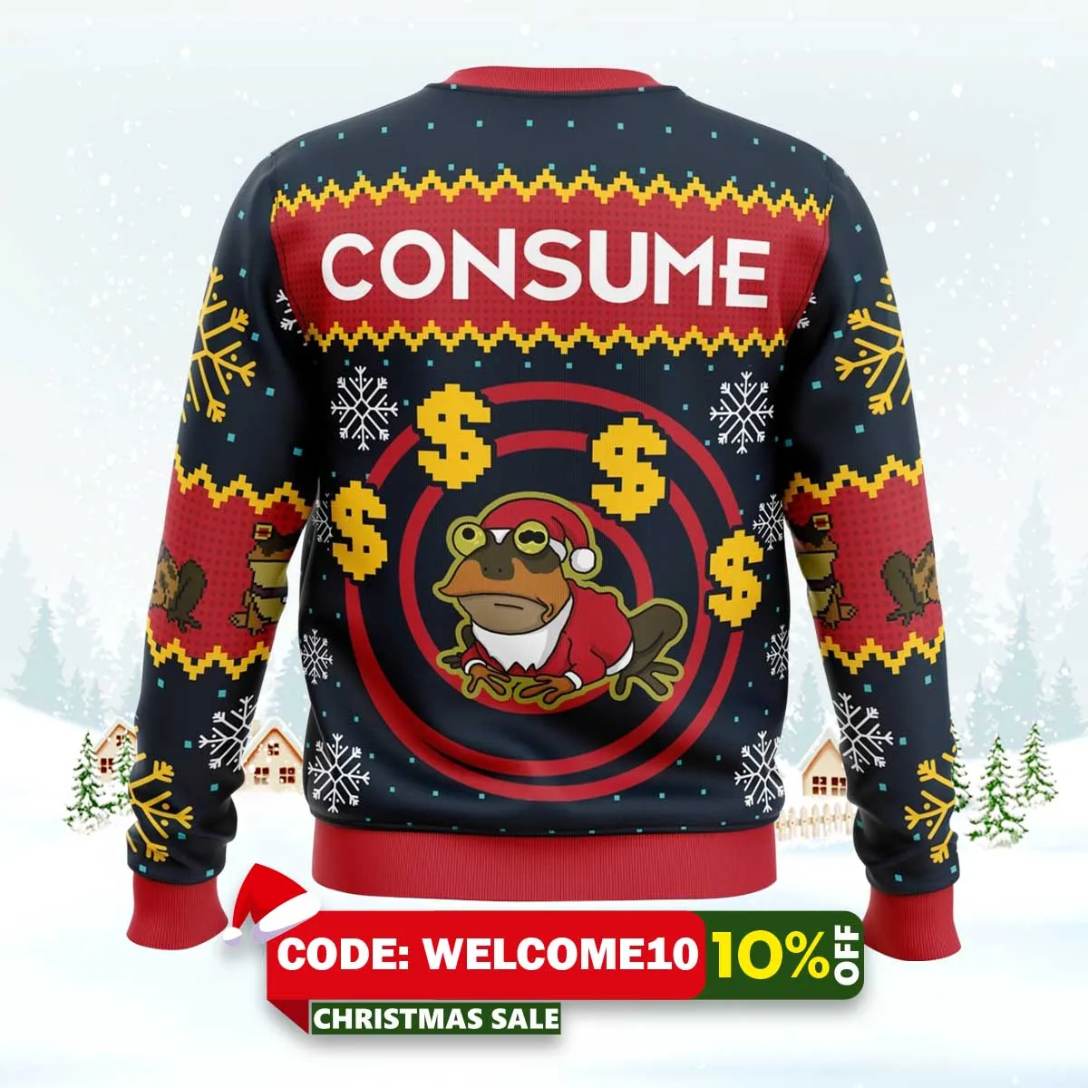 hypnotoad futurama ugly christmas sweater 2 hypnotoad futurama ugly christmas sweater 2