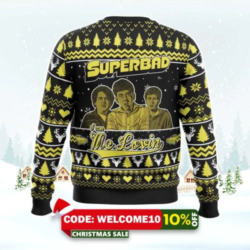 i am mc lovin superbad ugly christmas sweater 2