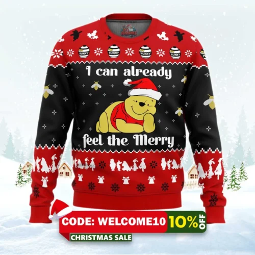 i can already feel the merry pooh ugly christmas sweater 1