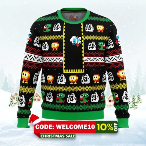 i dig christmas dig dug ugly christmas sweater 1