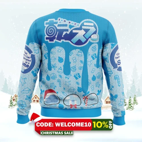I Got Slimy That Time I Got Reincarnated As A Slime Christmas Sweater 1 i got slimy that time i got reincarnated as a slime christmas sweater 2