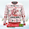 i was born to kill christmas elfen lied ugly christmas sweater 1
