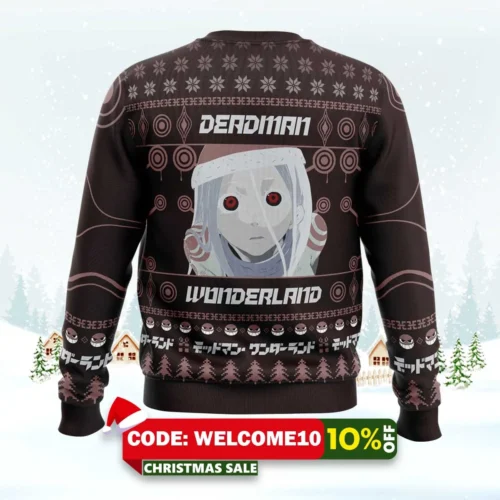 Ill Grant Your Christmas Wish Deadman Wonderland Ugly Christmas Sweater 1 ill grant your christmas wish deadman wonderland ugly christmas sweater 2