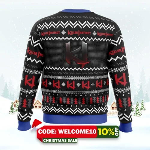 instinct of a killer select killer instinct ugly christmas sweater 2