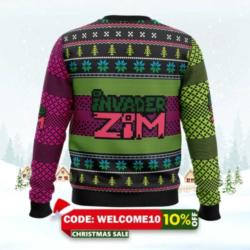 invader zim ugly christmas sweater 2