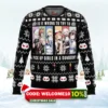 is it wrong to try to pick up girls danmachi ugly christmas sweater 1
