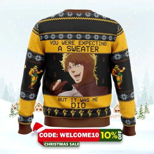 it was me dio jojo's bizarre adventure ugly christmas sweater 2