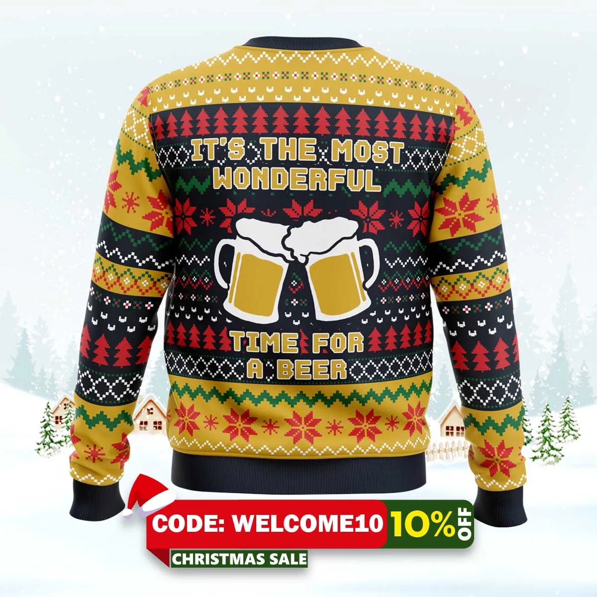 it's the most wonderful time for a beer parody ugly christmas sweater 2 it's the most wonderful time for a beer parody ugly christmas sweater 2