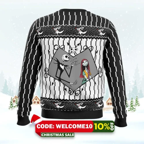 jack skellington the nightmare before christmas ugly christmas sweater 2