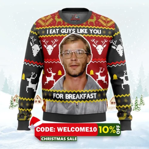jeffrey dahmer ugly christmas sweater 1