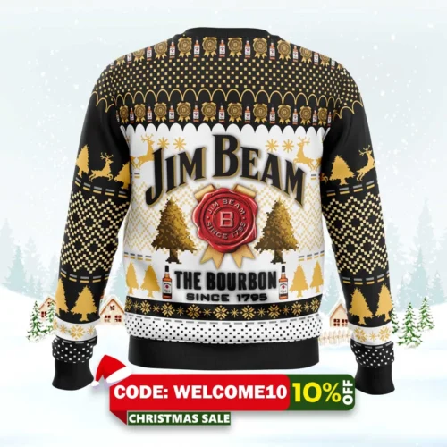 jim beam the bourbon ugly christmas sweater 2