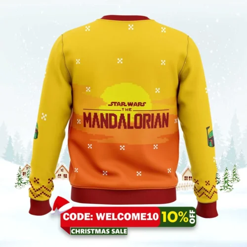 jingle all the way mandalorian ugly christmas sweater 2