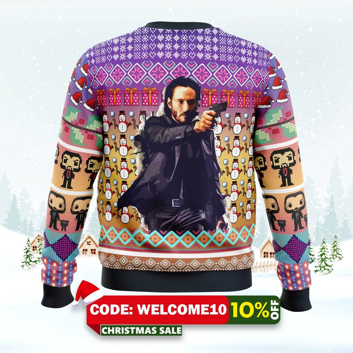 john wick inspired ugly christmas sweater 2 john wick inspired ugly christmas sweater 2