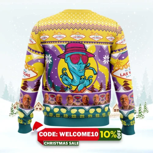 johnny depp fear and loathing ugly christmas sweater 2