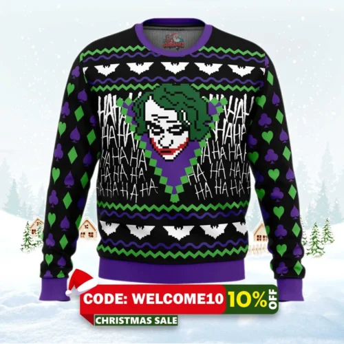 joker ugly christmas sweater 1