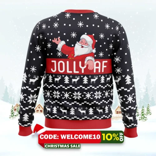 jolly santa claus ugly christmas sweater 2