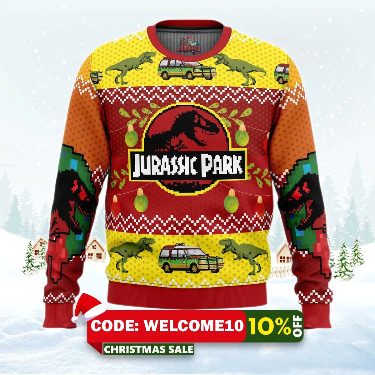 jurassic park ugly christmas sweater 1 jurassic park ugly christmas sweater 1