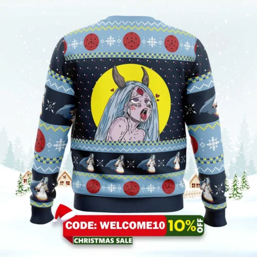 kaguya utsutsuki ahegao naruto ugly christmas sweater 2