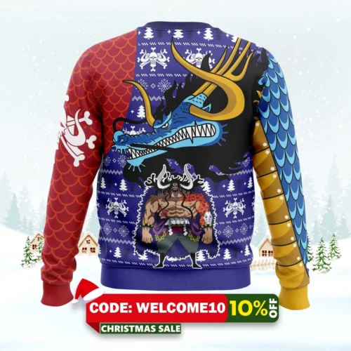 kaido dragon one piece ugly christmas sweater 2