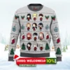 kakegurui chibi gamblers ugly christmas sweater 1