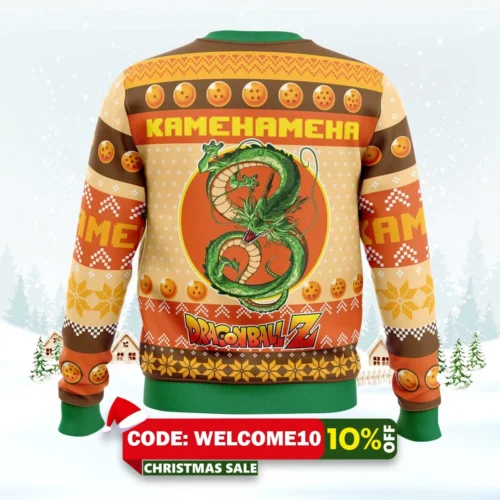 kamehameha dragon ball z ugly christmas sweater 2