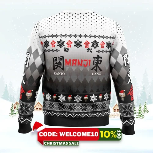 kanto gang tokyo revengers ugly christmas sweater 2