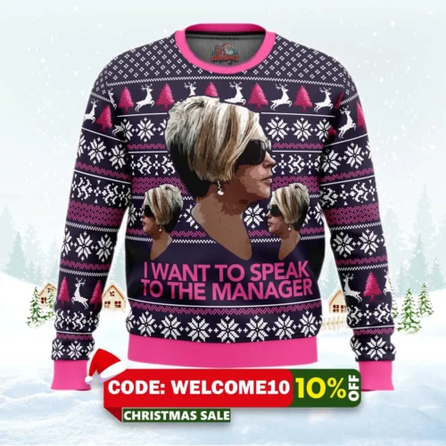 karen meme ugly christmas sweater 1