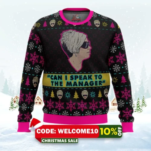 karen talks to manager meme ugly christmas sweater 1