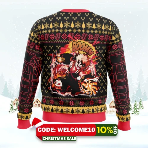 katsuki bakugo my hero academia ugly christmas sweater 2
