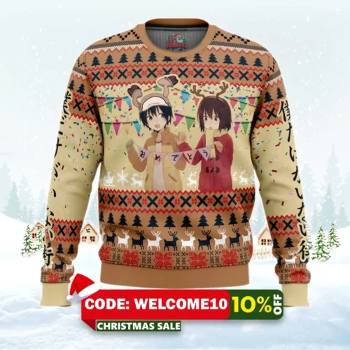 kayo & saturo erased ugly christmas sweater 1