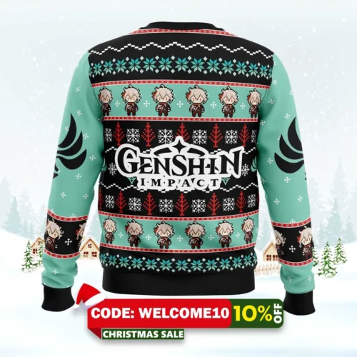 kazuha genshin impact ugly christmas sweater 2
