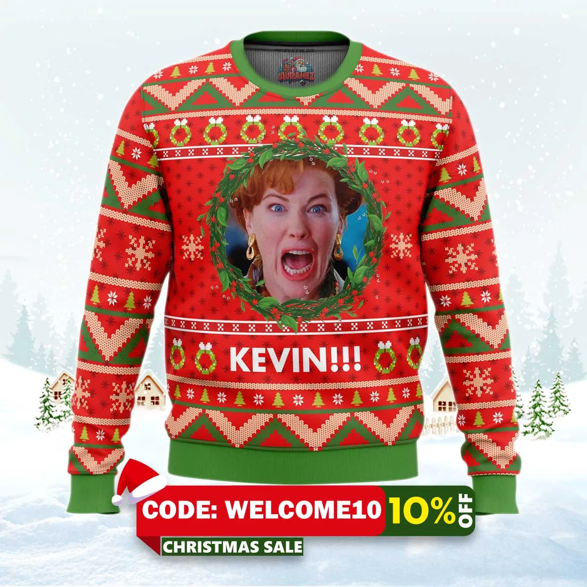 kevin!!! home alone ugly christmas sweater 1 kevin!!! home alone ugly christmas sweater 1