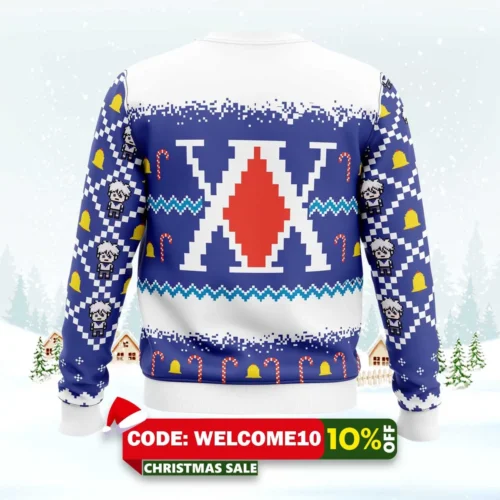 killua zoldyck hunter x hunter ugly christmas sweater 2