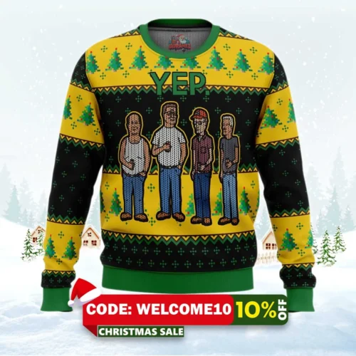 king of the hill ugly christmas sweater 1