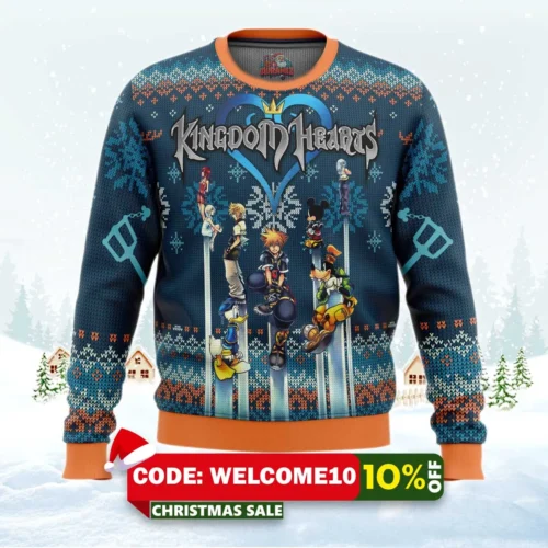 kingdom hearts alt ugly christmas sweater 1