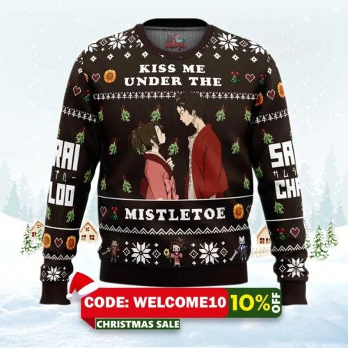 kiss me under the mistletoe samurai champloo sweater 1