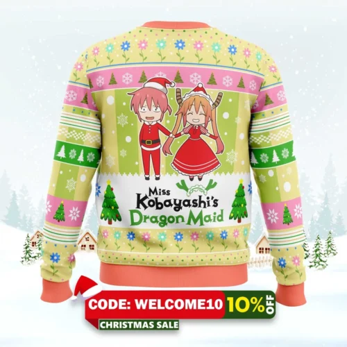 kobayashi and tooru miss kobayashi's dragon maid sweater 2