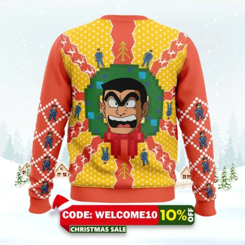 kochikame tokyo beat cops ugly christmas sweater 2