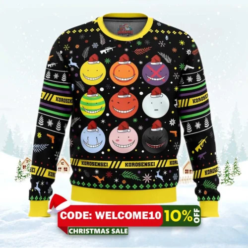 korosensei expressions assassination classroom sweater 1